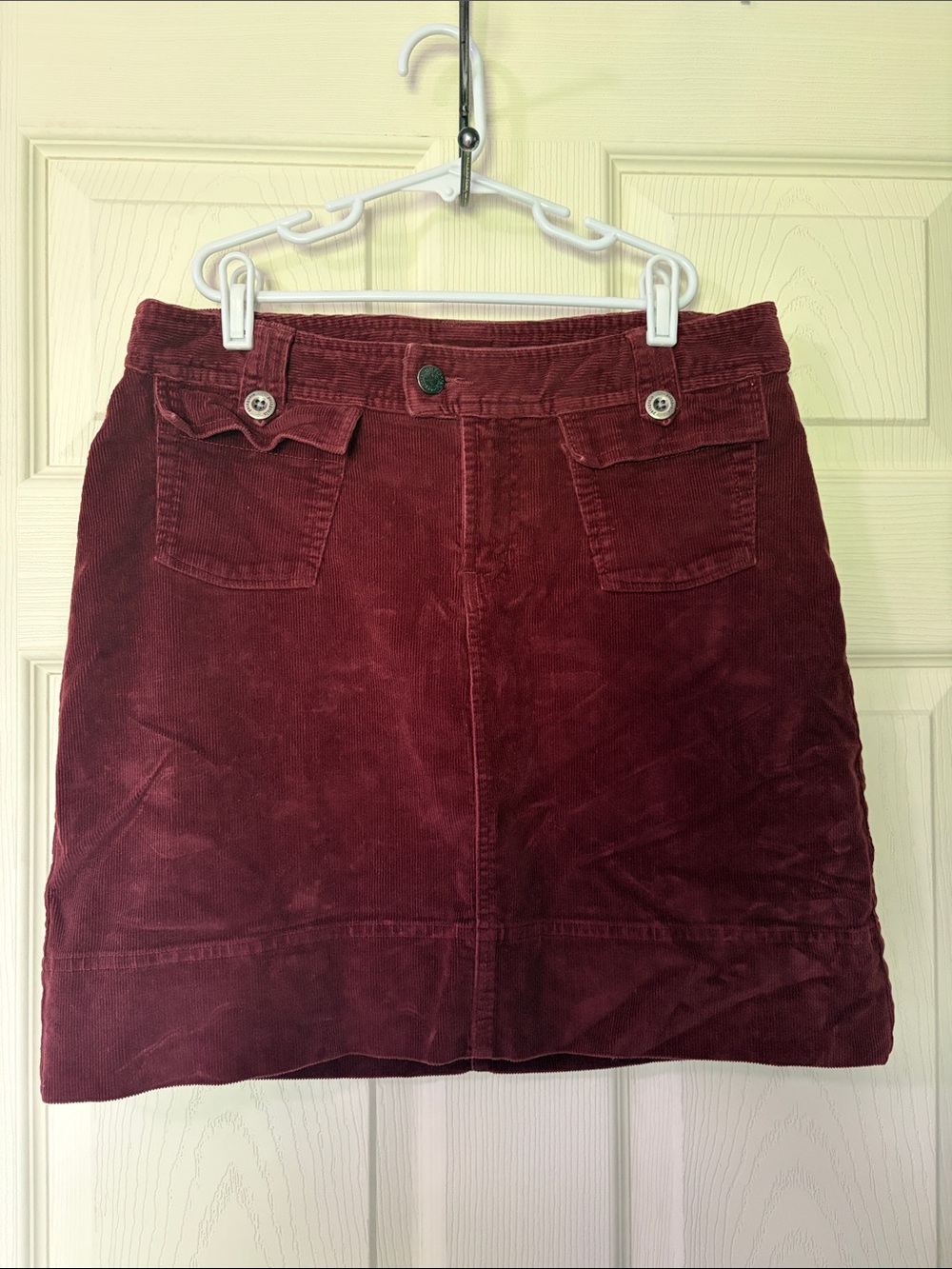 Patagonia Corduroy Mini Skirt in Wine Red